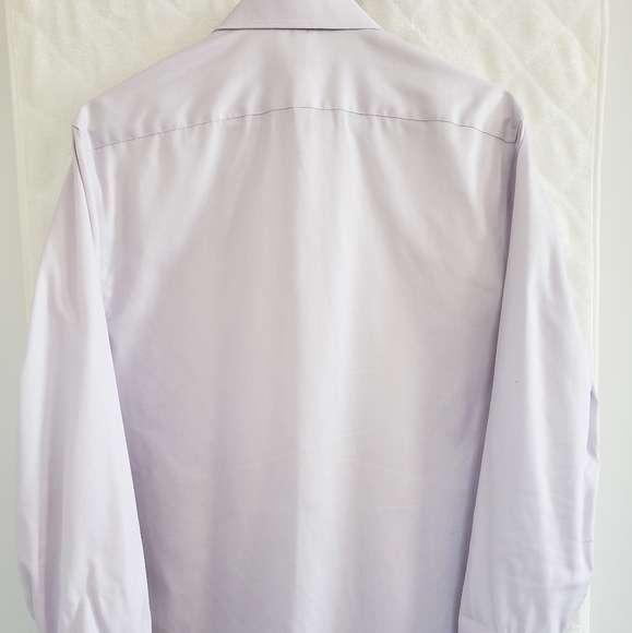 Perry Ellis Portfolio Solid Slim Fit Dress Shirt - Picture 3 of 5